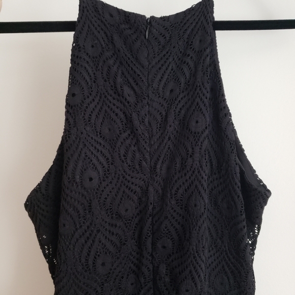 Black Lace High-Low Dress - Picture 2 of 5